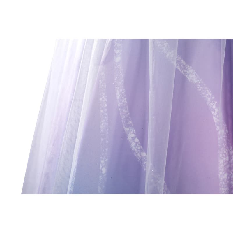 Wicked the Musical Glinda Pink Purple Ombre Costume Elegant Fantasy Gown - Coscosmos