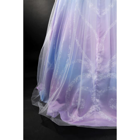 Wicked the Musical Glinda Pink Purple Ombre Costume Elegant Fantasy Gown - Coscosmos