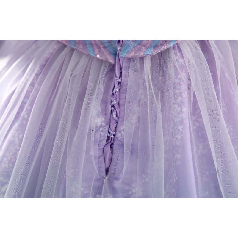 Wicked the Musical Glinda Pink Purple Ombre Costume Elegant Fantasy Gown - Coscosmos