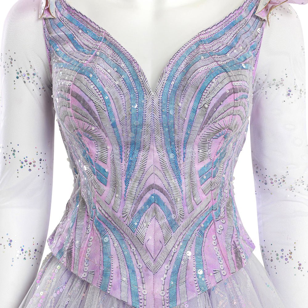 Wicked: The Musical Glinda the Good Witch Complete Costume Set - Coscosmos