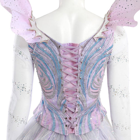 Wicked: The Musical Glinda the Good Witch Complete Costume Set - Coscosmos