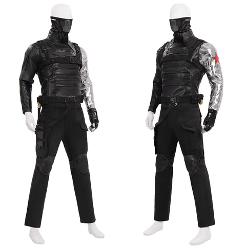Winter Soldier Cosplay Costume Outfit for Men from Captain America: The Winter Soldier Movie - Coscosmos