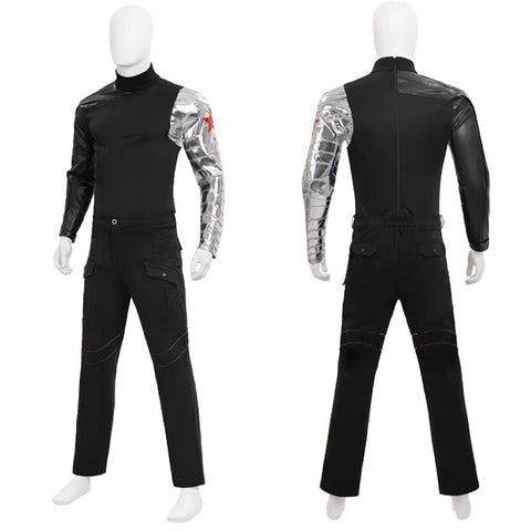 Winter Soldier Cosplay Costume Outfit for Men from Captain America: The Winter Soldier Movie - Coscosmos