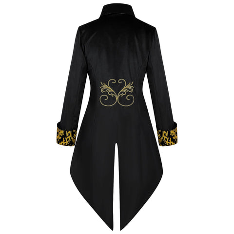Wish New Arrival Medieval Punk Retro Men's Tailcoat Cosplay Costume - Coscosmos