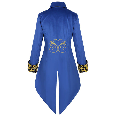 Wish New Arrival Medieval Punk Retro Men's Tailcoat Cosplay Costume - Coscosmos