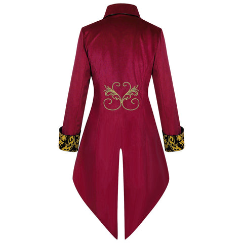 Wish New Arrival Medieval Punk Retro Men's Tailcoat Cosplay Costume - Coscosmos