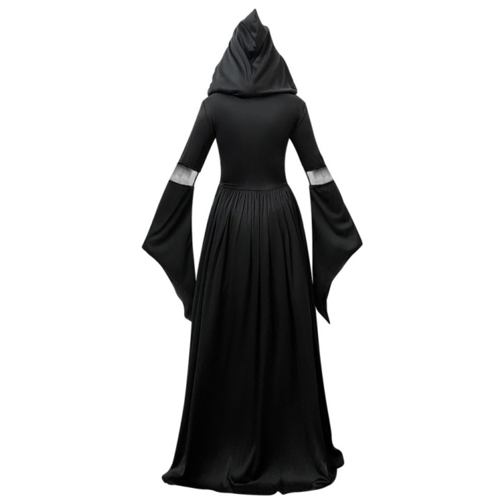 Witch Dress with Hood - Skull Sorceress Cosplay Costume for Stage Performance - Coscosmos