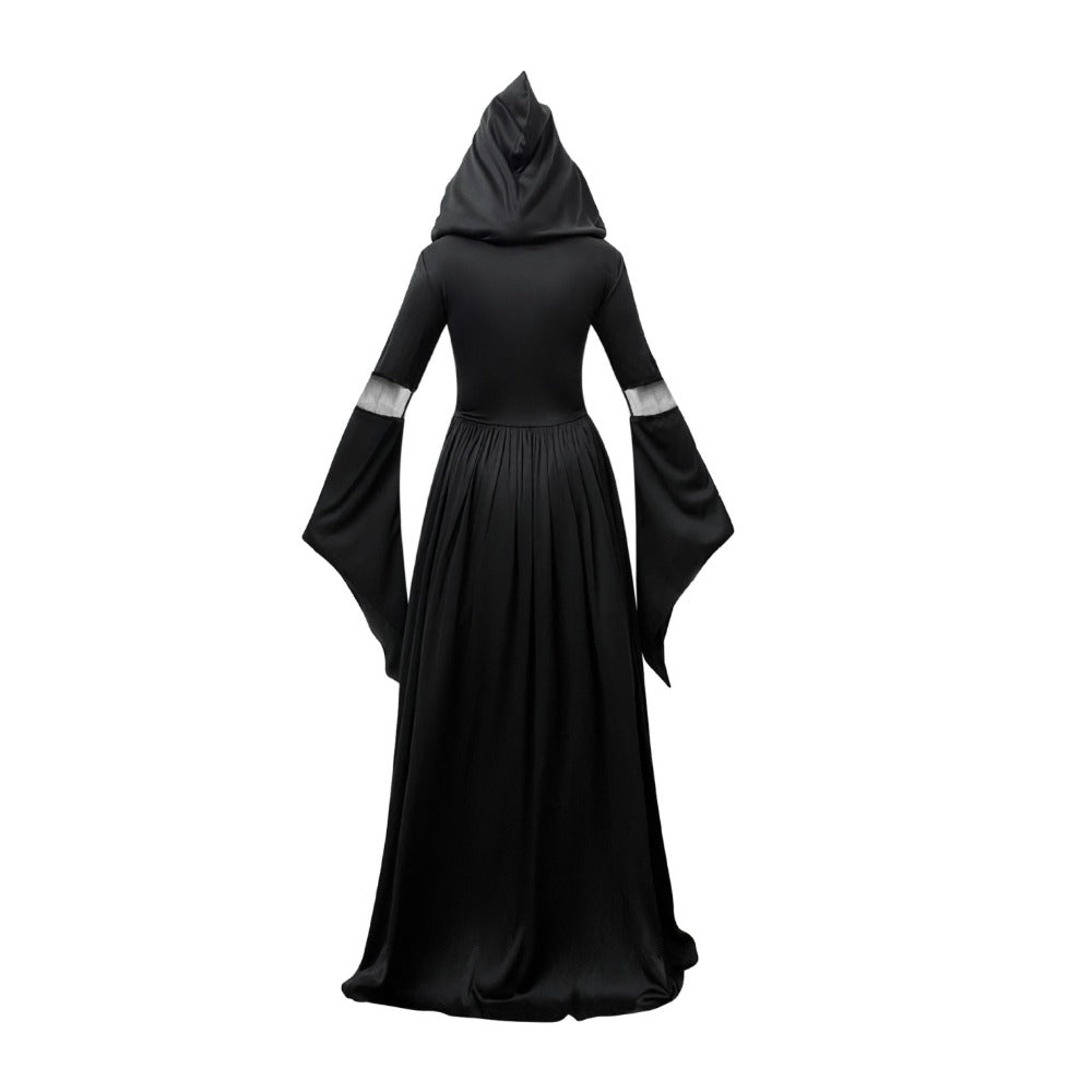 Witch Dress with Hood - Skull Sorceress Cosplay Costume for Stage Performance - Coscosmos