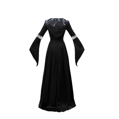 Witch Dress with Hood - Skull Sorceress Cosplay Costume for Stage Performance - Coscosmos