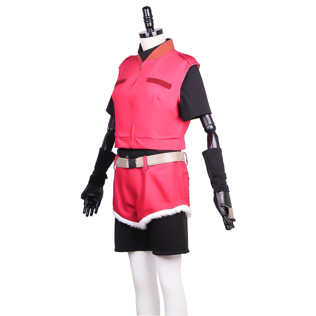 Women Evil Cosplay Claire Redfield Costume Coat, Shirt, Shorts with Belt - Complete Halloween Cosplay Outfit - Coscosmos