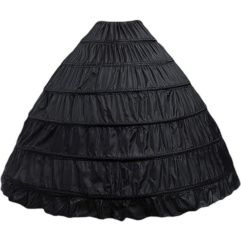 Women’s 6 - Layer Crinoline Petticoat - Plus Size Floor - Length Tutu Underskirt for Wedding, Prom, and Party Dresses - Coscosmos