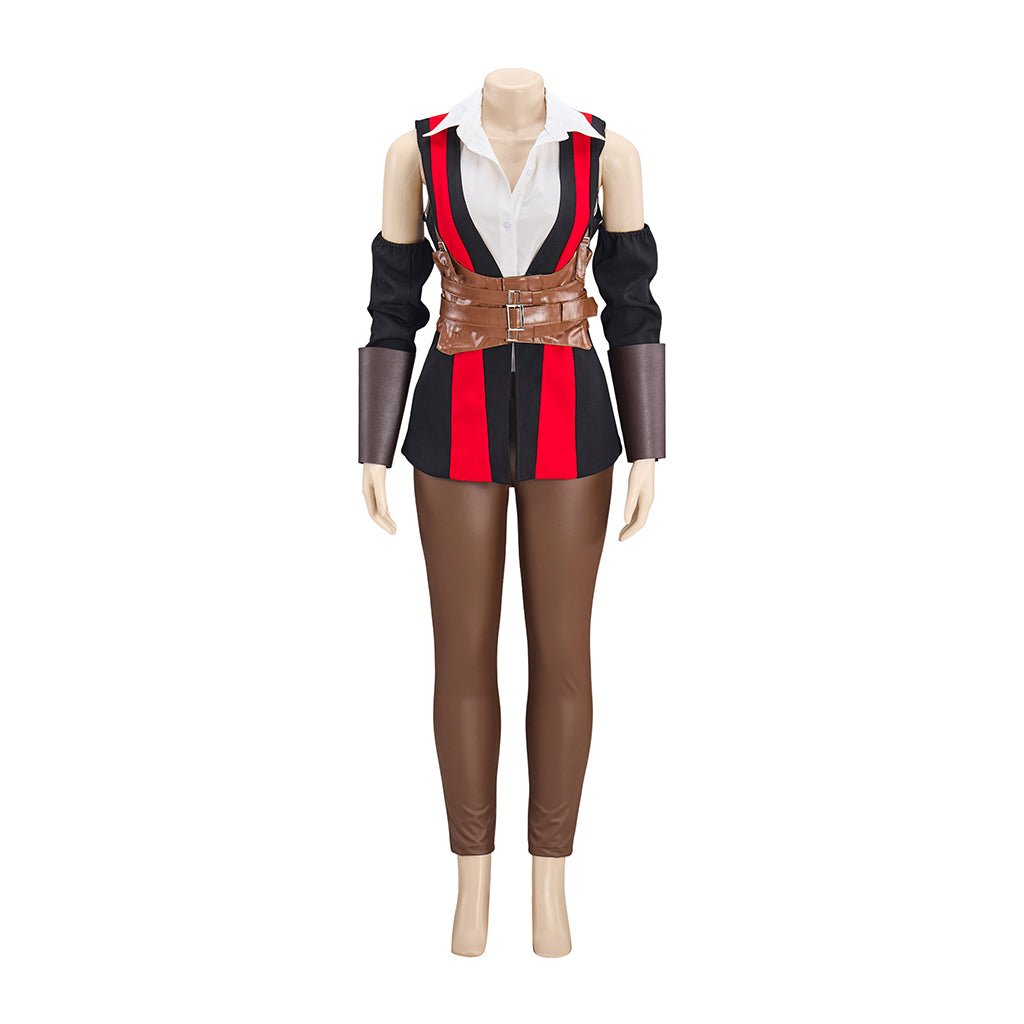 Women's Stylish PU Leather Jacket & Pants Set – Perfect for Cosplay & Cool Outfits - Coscosmos