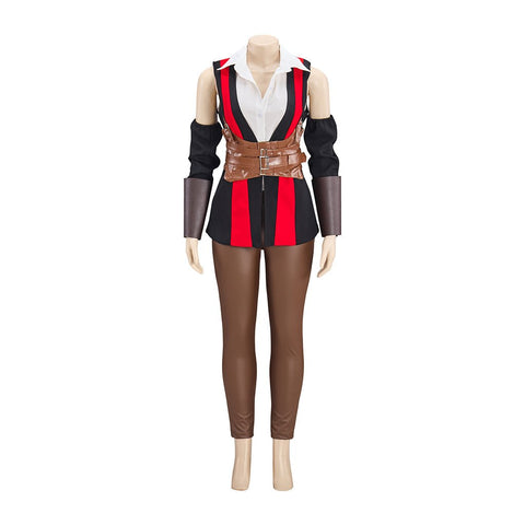 Women's Stylish PU Leather Jacket & Pants Set – Perfect for Cosplay & Cool Outfits - Coscosmos