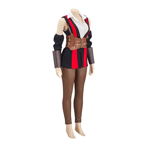 Women's Stylish PU Leather Jacket & Pants Set – Perfect for Cosplay & Cool Outfits - Coscosmos