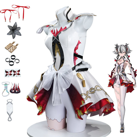 Wuthering Waves Chun/Camellya Cosplay Dress Set Anime Role Play Full Outfit - Coscosmos