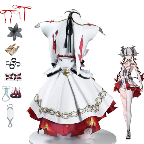Wuthering Waves Chun/Camellya Cosplay Dress Set Anime Role Play Full Outfit - Coscosmos