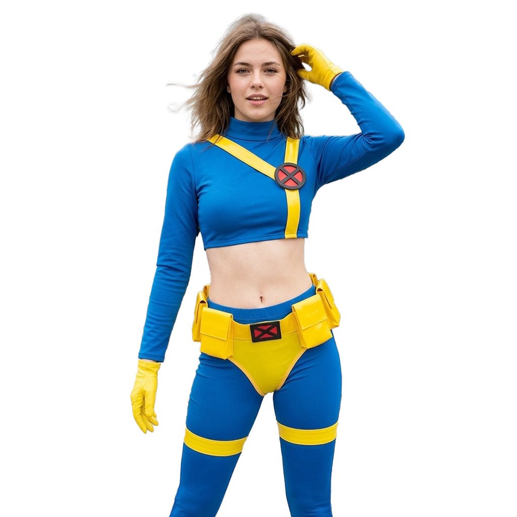 X - Men '97 Cyclops Cosplay Costume Marvel Full Jumpsuit Performance Outfit - Coscosmos