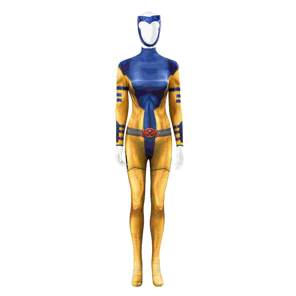 X - Men Phoenix Jean Grey Cosplay Bodysuit Full Set Halloween Costume - Coscosmos