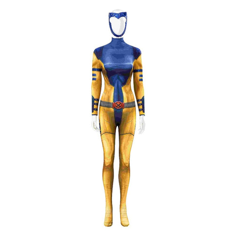 X - Men Phoenix Jean Grey Cosplay Bodysuit Full Set Halloween Costume - Coscosmos