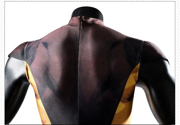 X-Men Wolverine Cosplay Costume, Brown Jumpsuit Tight Bodysuit - Coscosmos