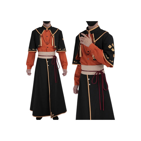 Ximuzi Red & Orange Color Block Costume - The Legend of Hei - Coscosmos