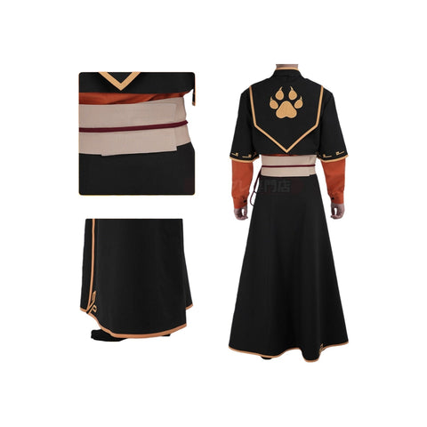 Ximuzi Red & Orange Color Block Costume - The Legend of Hei - Coscosmos