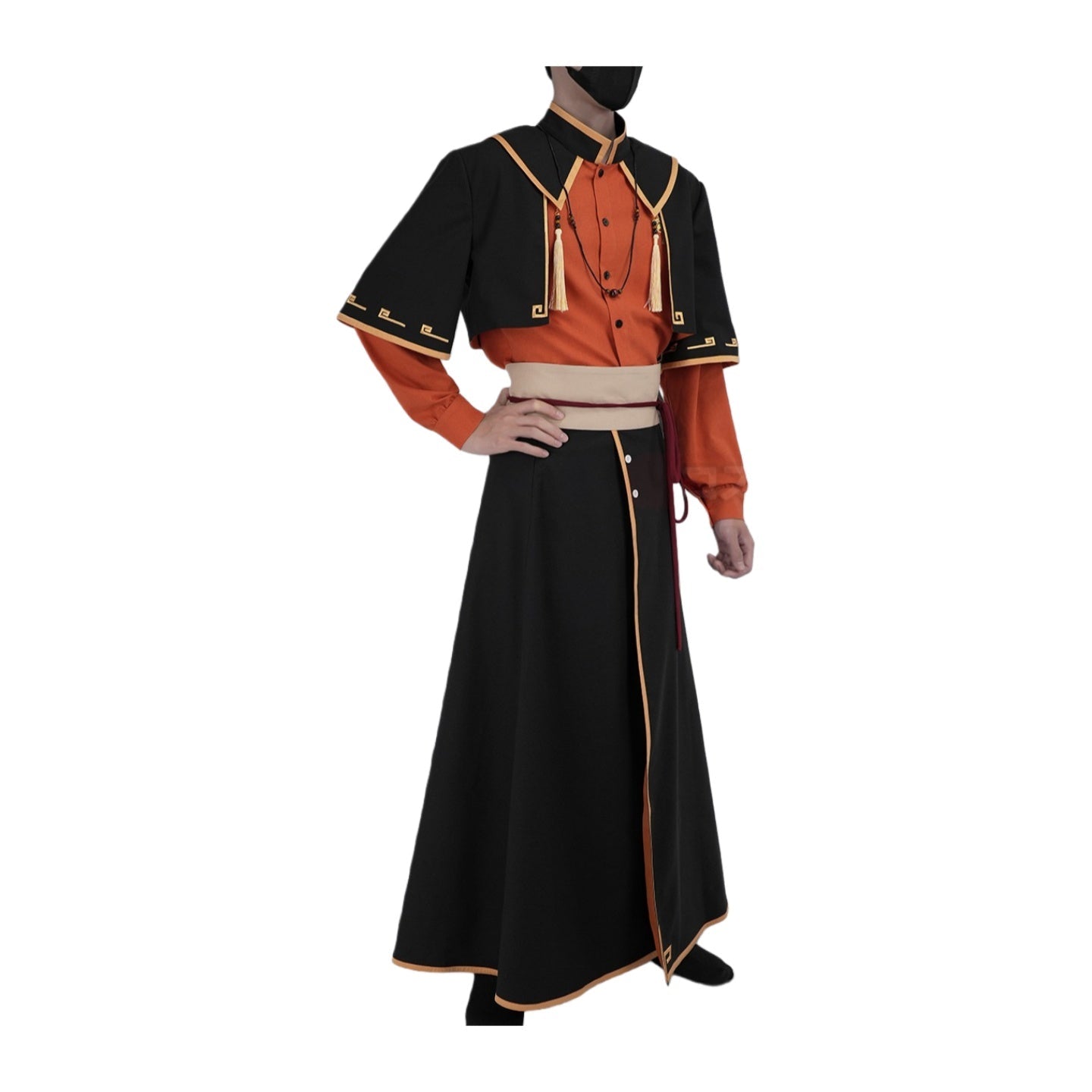 Ximuzi Red & Orange Color Block Costume - The Legend of Hei - Coscosmos