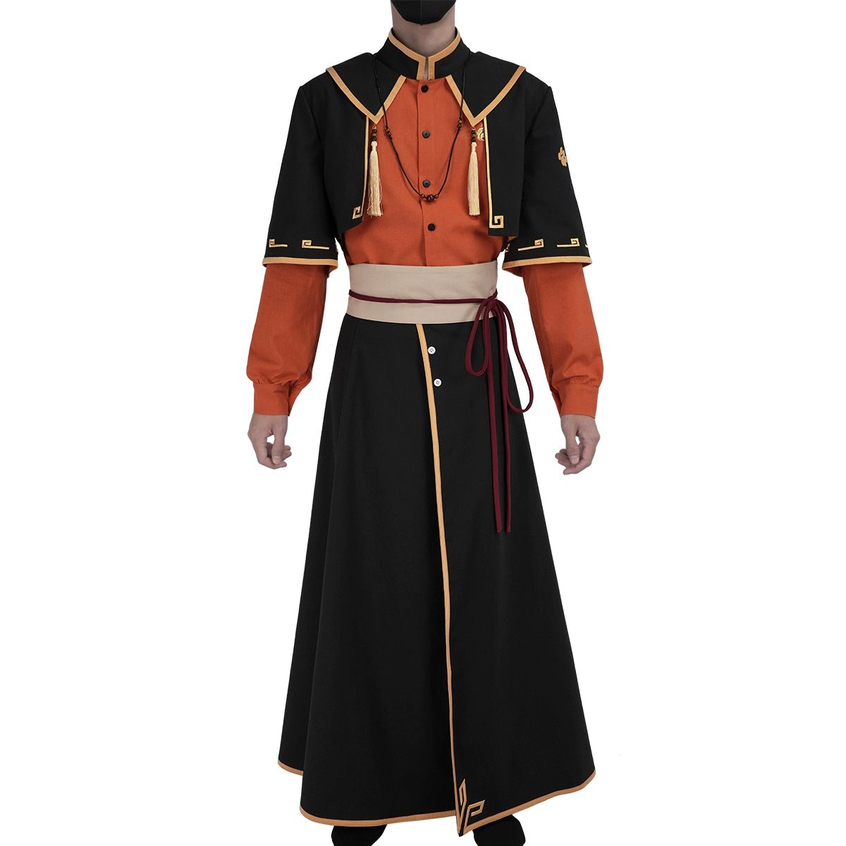 Ximuzi Red & Orange Color Block Costume - The Legend of Hei - Coscosmos