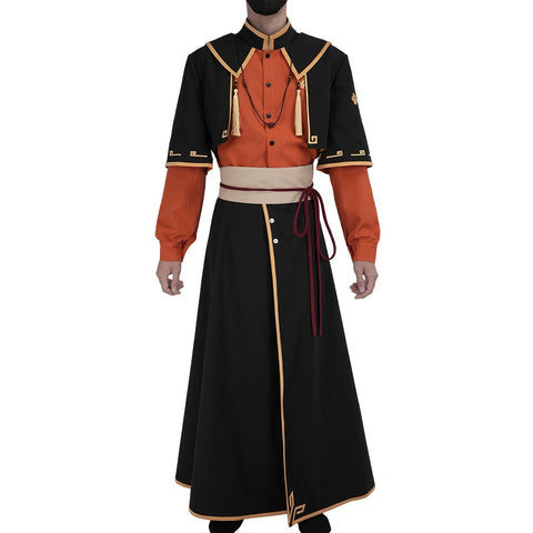 Ximuzi Red & Orange Color Block Costume - The Legend of Hei - Coscosmos