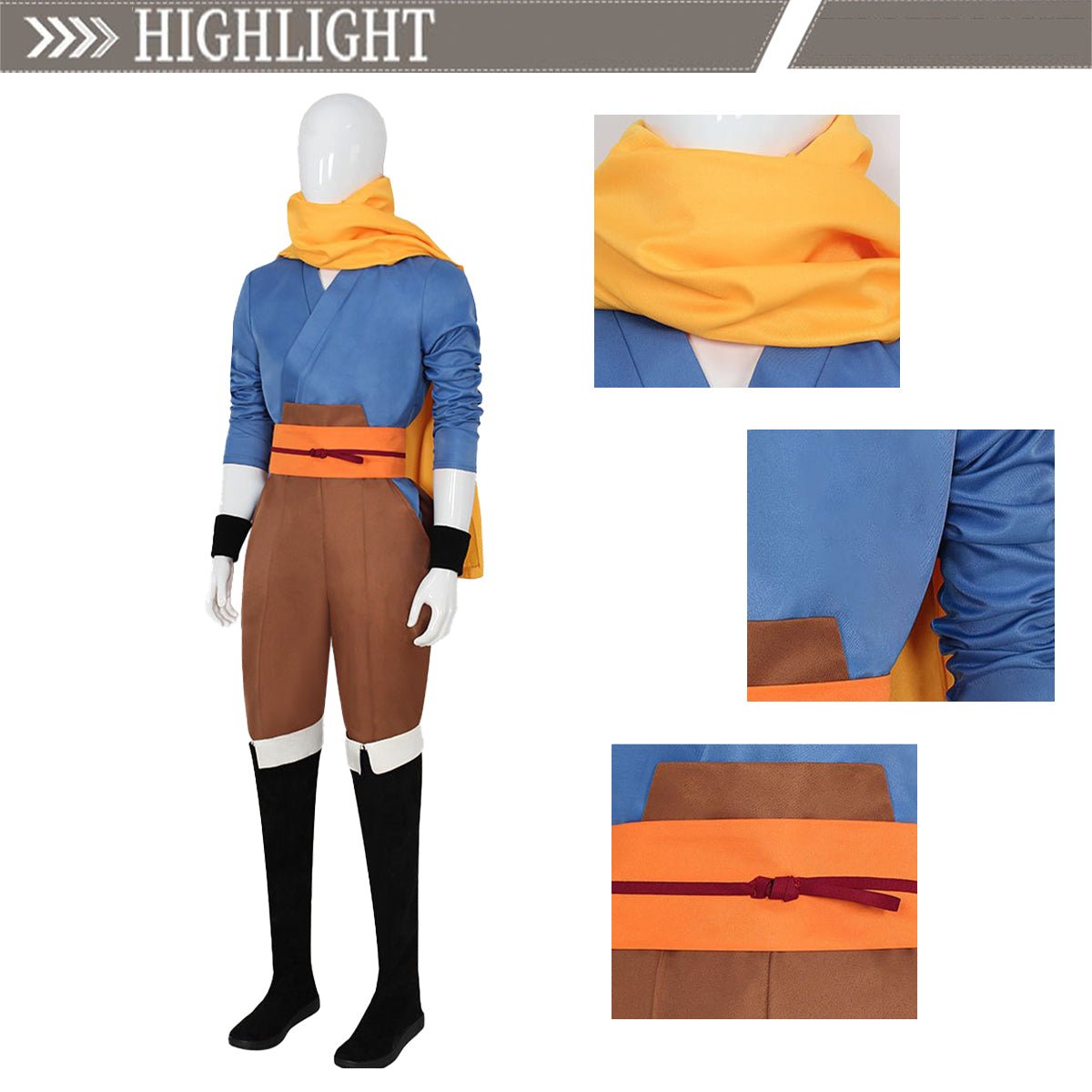 Yomi no Tsugai Yul Japanese Kimono Full Set Assassin Cosplay Costume for Halloween - Coscosmos