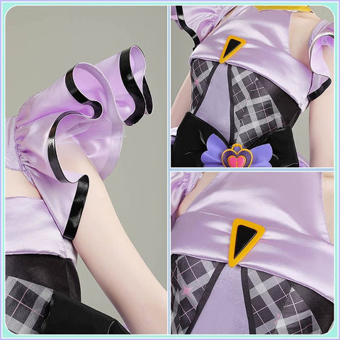 You and Idol Pretty Cure♪ Cure Kyun - Kyun Shigure Kokoro Concert Cosplay Costume - Custom Made for Perfect Fit - Coscosmos