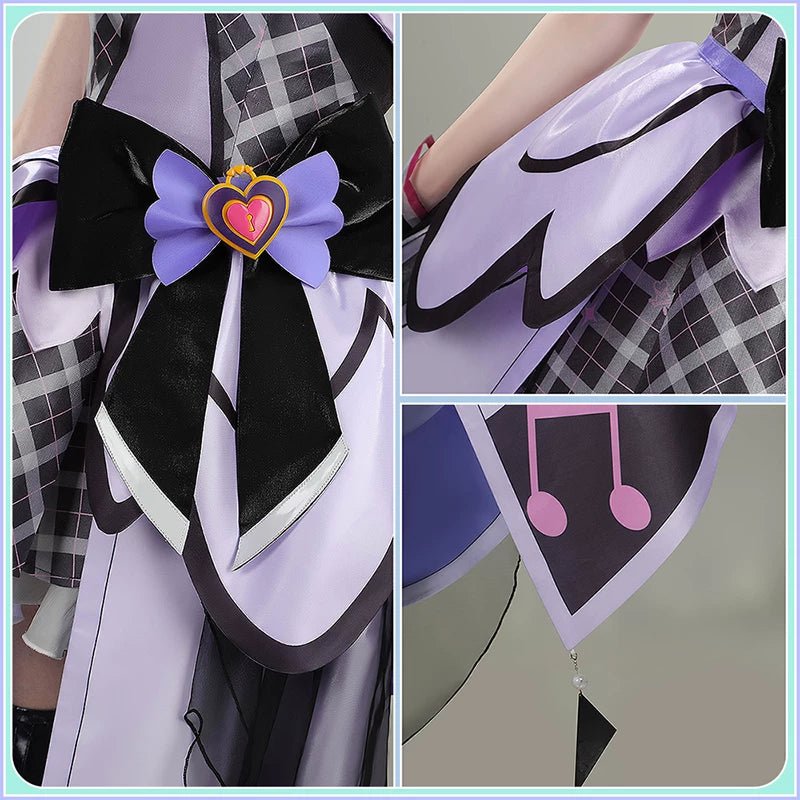 You and Idol Pretty Cure♪ Cure Kyun - Kyun Shigure Kokoro Concert Cosplay Costume - Custom Made for Perfect Fit - Coscosmos