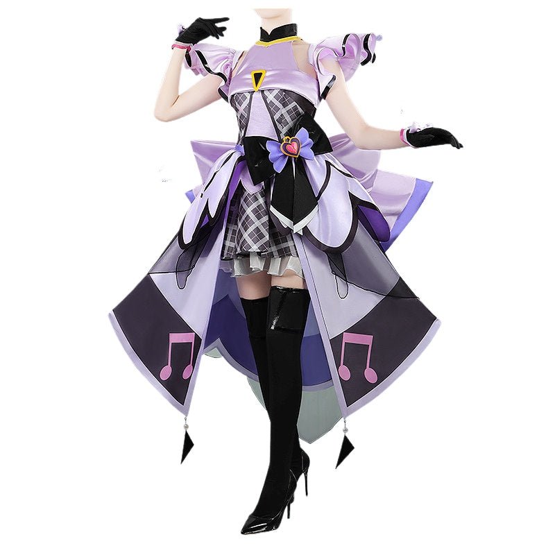 You and Idol Pretty Cure♪ Cure Kyun - Kyun Shigure Kokoro Concert Cosplay Costume - Custom Made for Perfect Fit - Coscosmos