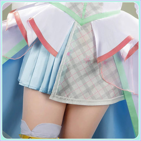 You and Idol Pretty Cure♪– Cure Zukyoon Tanaka Purin Cosplay Costume - Custom Made for Perfect Fit - Coscosmos