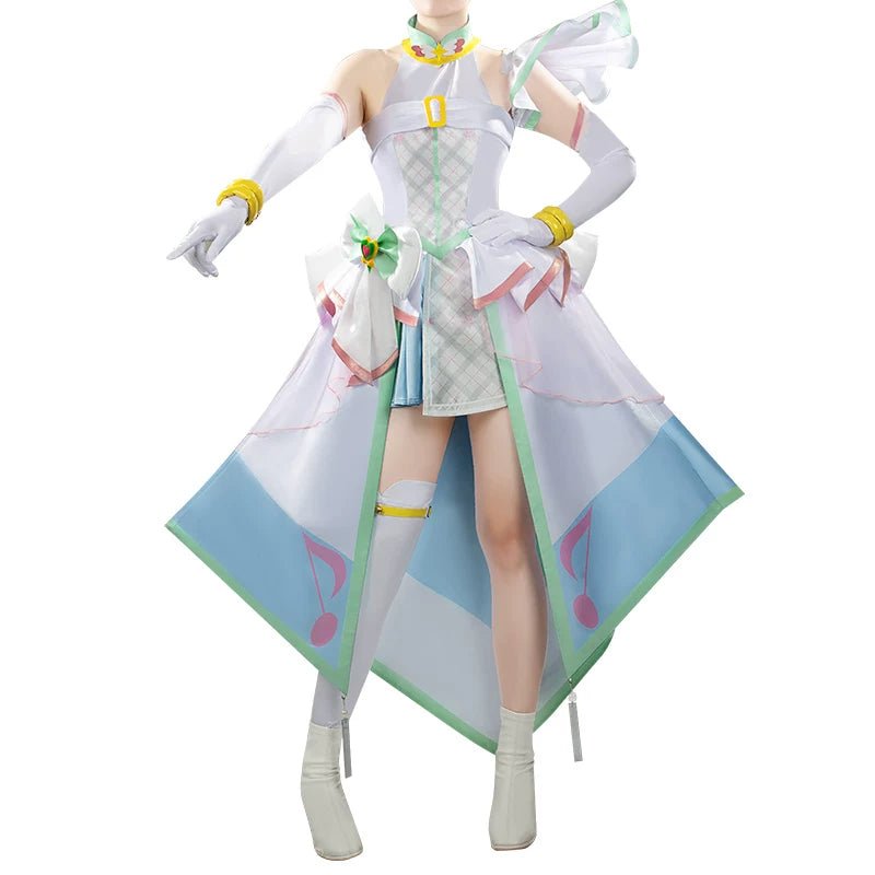 You and Idol Pretty Cure♪– Cure Zukyoon Tanaka Purin Cosplay Costume - Custom Made for Perfect Fit - Coscosmos
