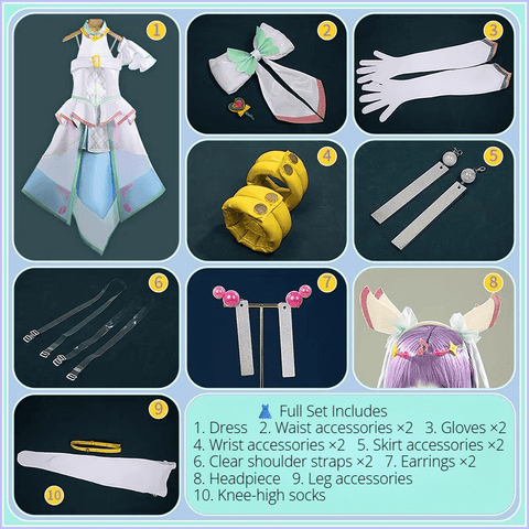 You and Idol Pretty Cure♪– Cure Zukyoon Tanaka Purin Cosplay Costume - Custom Made for Perfect Fit - Coscosmos