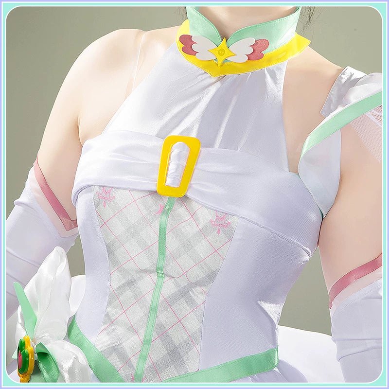 You and Idol Pretty Cure♪– Cure Zukyoon Tanaka Purin Cosplay Costume - Custom Made for Perfect Fit - Coscosmos