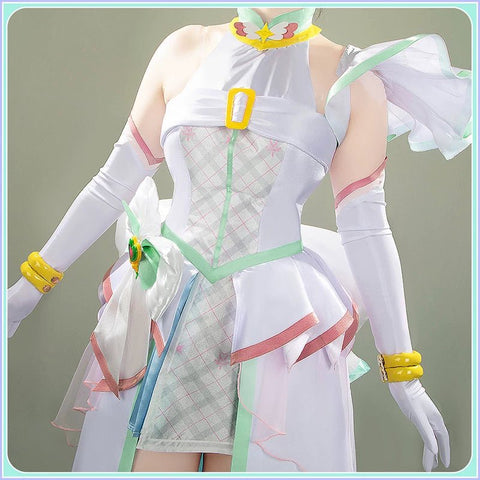 You and Idol Pretty Cure♪– Cure Zukyoon Tanaka Purin Cosplay Costume - Custom Made for Perfect Fit - Coscosmos