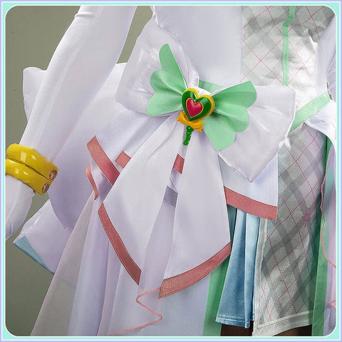 You and Idol Pretty Cure♪– Cure Zukyoon Tanaka Purin Cosplay Costume - Custom Made for Perfect Fit - Coscosmos