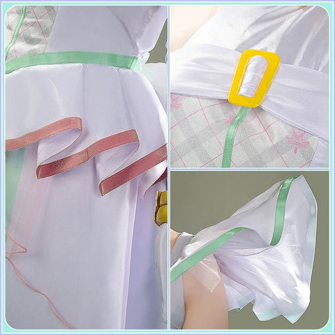 You and Idol Pretty Cure♪– Cure Zukyoon Tanaka Purin Cosplay Costume - Custom Made for Perfect Fit - Coscosmos