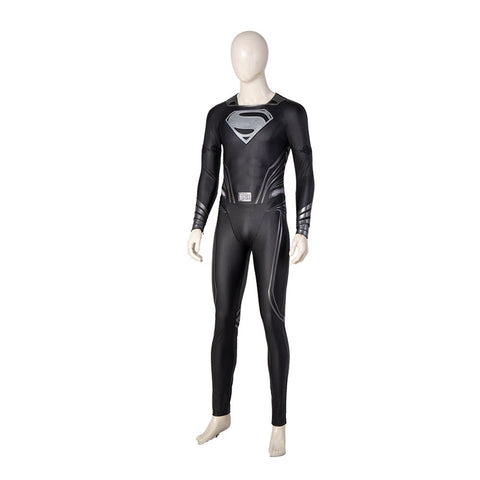 Zack Snyder's Black Suit Superman Premium Bodysuit - Cosplay Costume Roleplay Outfit - Coscosmos