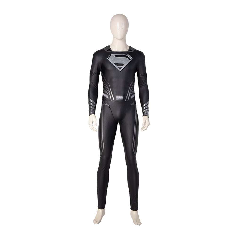 Zack Snyder's Black Suit Superman Premium Bodysuit - Cosplay Costume Roleplay Outfit - Coscosmos