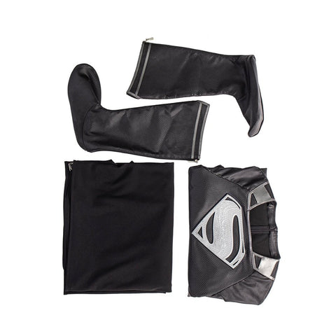 Zack Snyder's Black Suit Superman Premium Bodysuit - Cosplay Costume Roleplay Outfit - Coscosmos