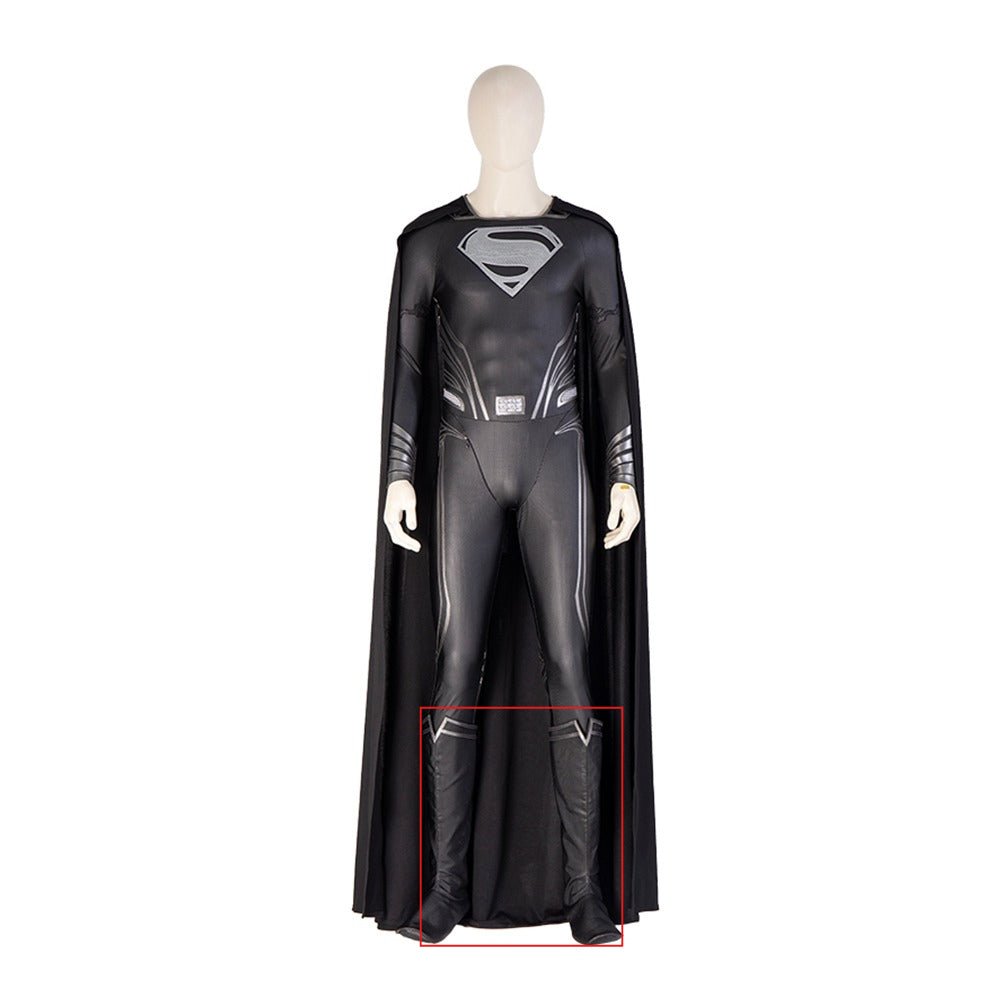 Zack Snyder's Black Suit Superman Premium Bodysuit - Cosplay Costume Roleplay Outfit - Coscosmos