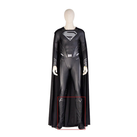 Zack Snyder's Black Suit Superman Premium Bodysuit - Cosplay Costume Roleplay Outfit - Coscosmos