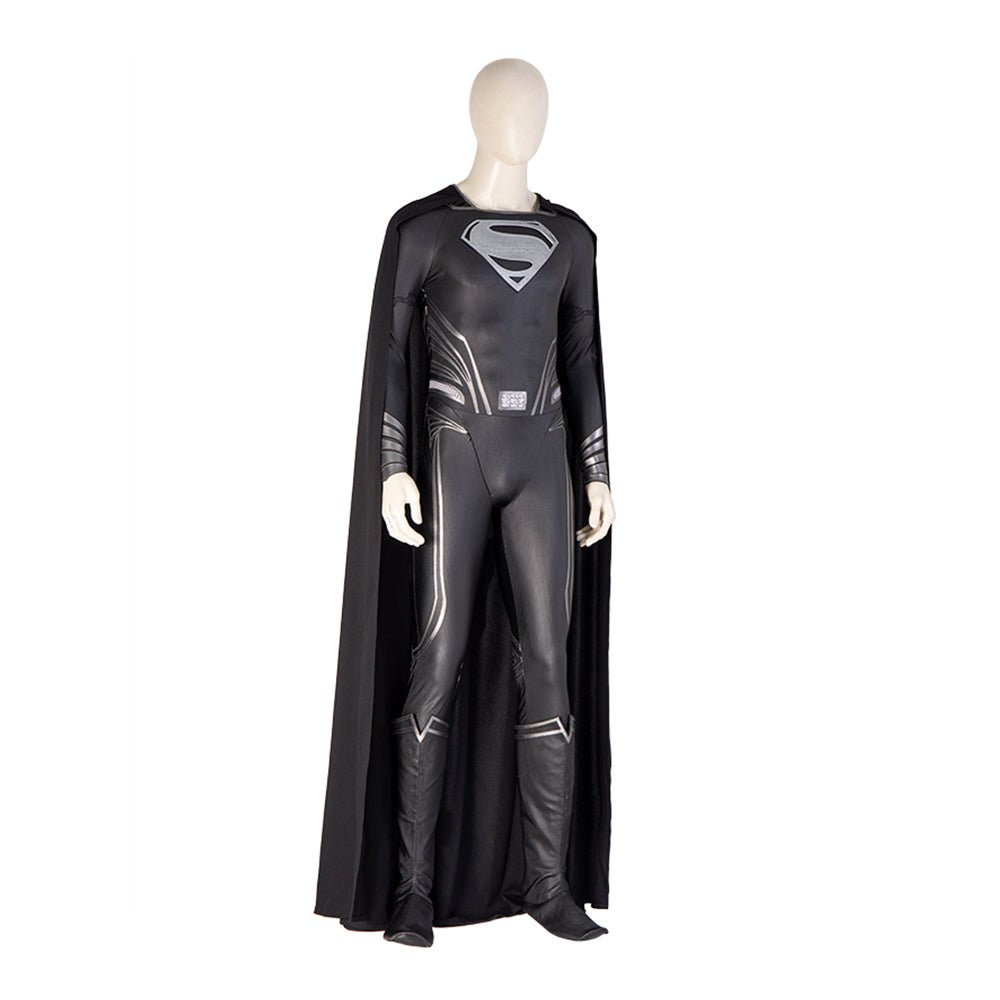 Zack Snyder's Black Suit Superman Premium Bodysuit - Cosplay Costume Roleplay Outfit - Coscosmos