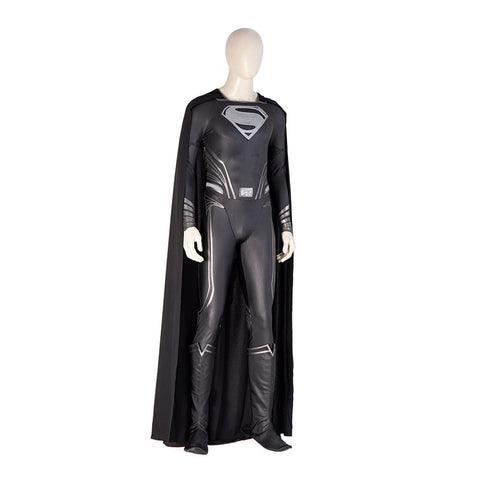 Zack Snyder's Black Suit Superman Premium Bodysuit - Cosplay Costume Roleplay Outfit - Coscosmos