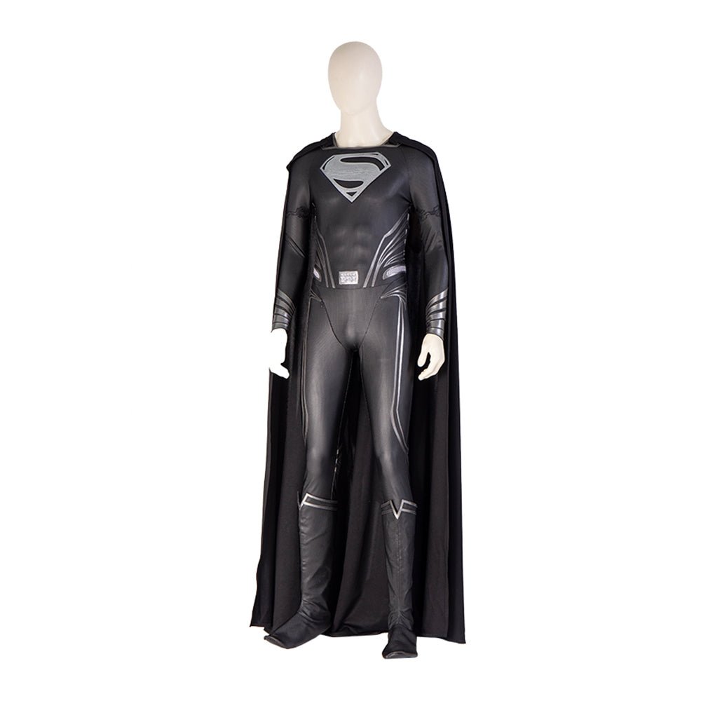 Zack Snyder's Black Suit Superman Premium Bodysuit - Cosplay Costume Roleplay Outfit - Coscosmos