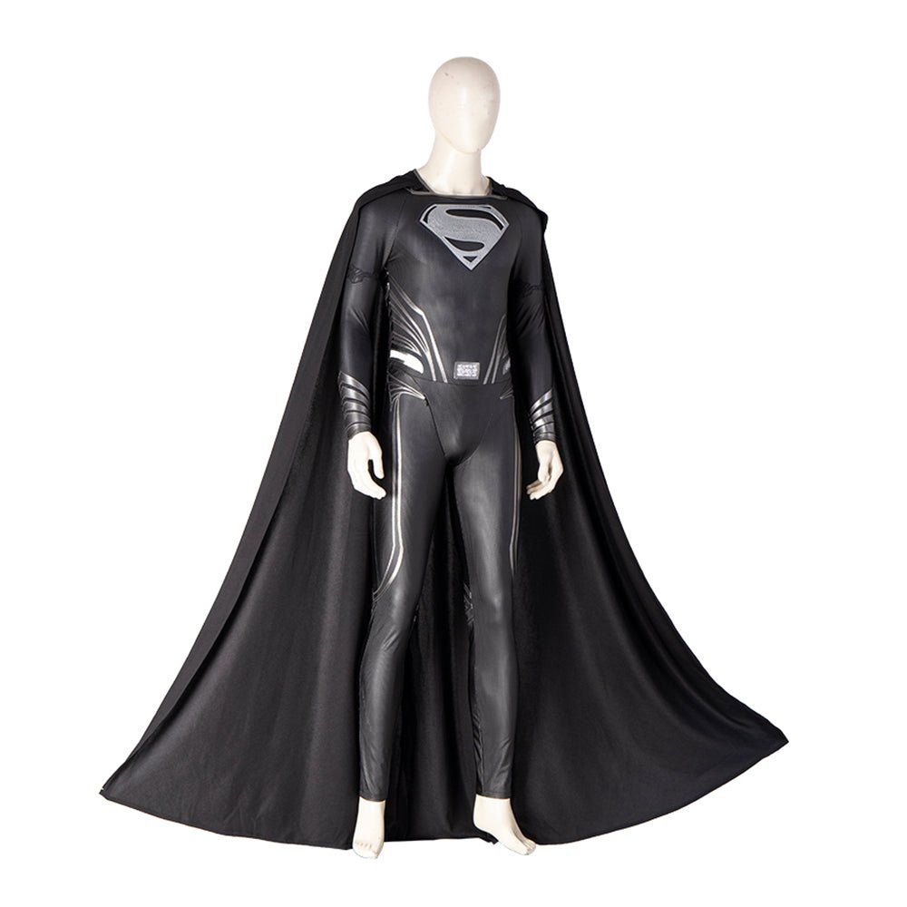 Zack Snyder's Black Suit Superman Premium Bodysuit - Cosplay Costume Roleplay Outfit - Coscosmos