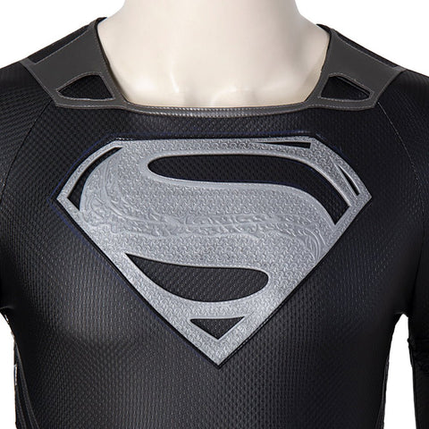 Zack Snyder's Black Suit Superman Premium Bodysuit - Cosplay Costume Roleplay Outfit - Coscosmos